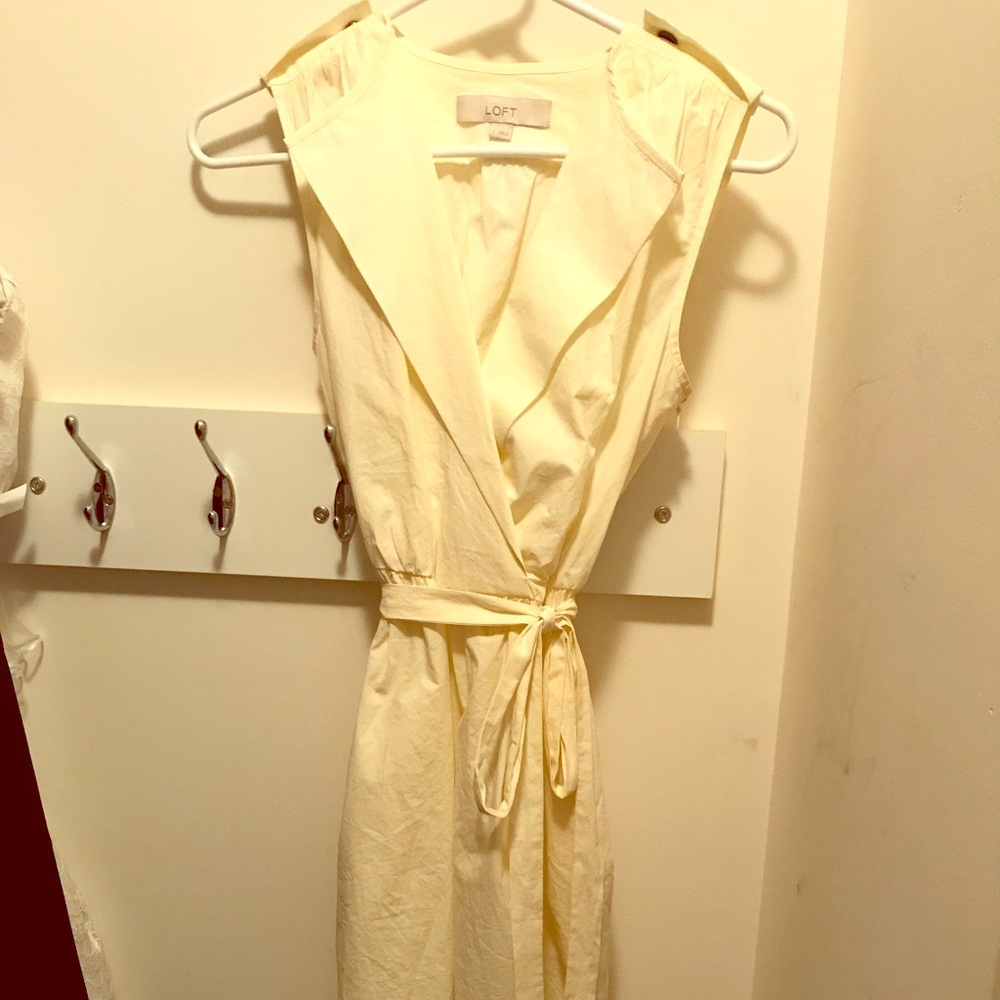 Cream LOFT dress
